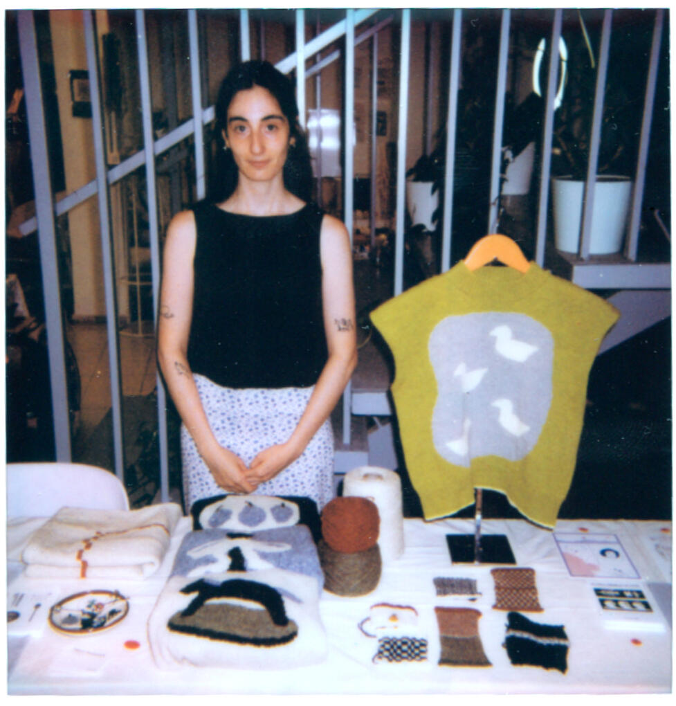 Handmade knitwear and other knitted pieces.