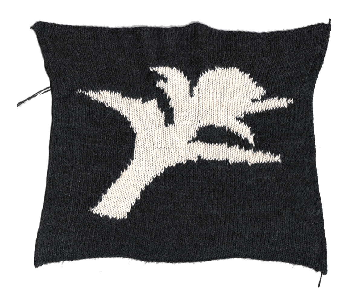 Handmade knitwear and other knitted pieces.